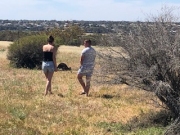 Marie-sneaking-up-on-Joey