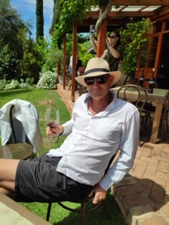 Dave- the owner and host at Brighton Beach Retreat, pictured here at a local Winery